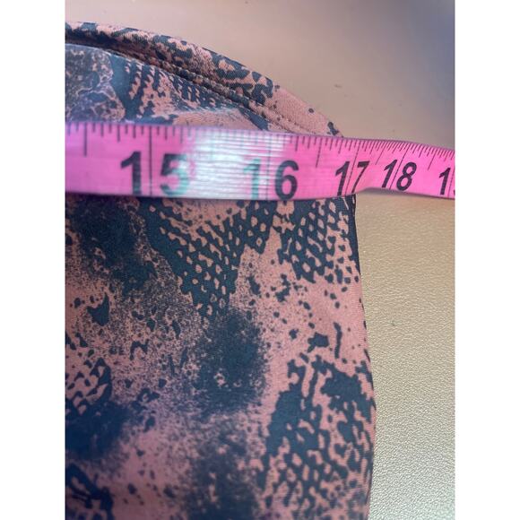 KONA SOL 18w plus brown black snake print halter one piece swimsuit NWT B133 - Picture 7 of 8